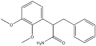 2-(2,3-Dimethoxyphenyl)-3-phenylpropionamide 结构式