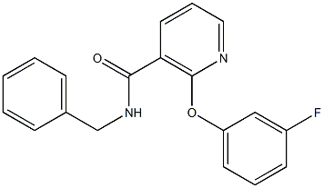 N-Benzyl-2-(3-fluorophenoxy)nicotinamide 结构式