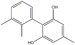 5-Methyl-2-(2,3-dimethylphenyl)benzene-1,3-diol 结构式