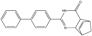 4-[4-Phenylphenyl]-3,5-diazatricyclo[6.2.1.02,7]undeca-3,9-dien-6-one 结构式