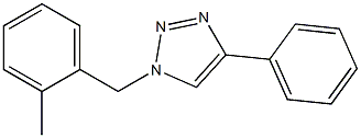1-(2-Methylbenzyl)-4-phenyl-1H-1,2,3-triazole 结构式