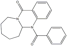 5a,6,7,8,9,10-Hexahydro-5-benzoylazepino[2,1-b]quinazolin-12(5H)-one 结构式