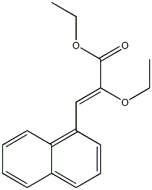 (Z)-3-(1-Naphtyl)-2-ethoxyacrylic acid ethyl ester 结构式