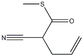 2-Cyano-4-pentenethioic acid S-methyl ester 结构式