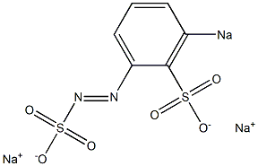 3-Sodiosulfobenzenediazosulfonic acid sodium salt 结构式