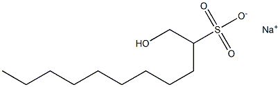1-Hydroxyundecane-2-sulfonic acid sodium salt 结构式