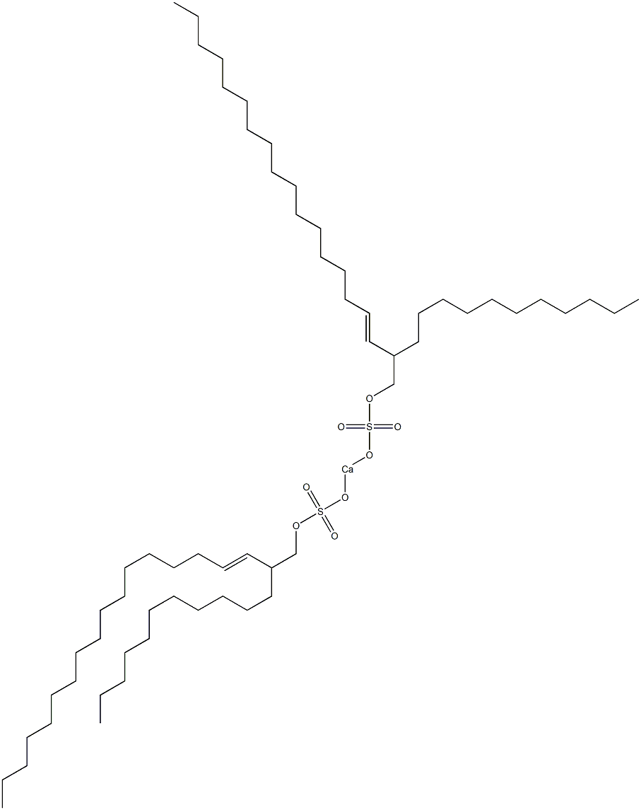 Bis(2-undecyl-3-nonadecenyloxysulfonyloxy)calcium 结构式