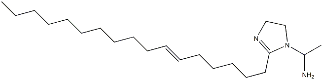 1-(1-Aminoethyl)-2-(6-heptadecenyl)-2-imidazoline 结构式