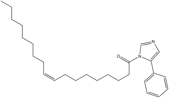 1-[(9Z)-9-Octadecenoyl]-5-phenyl-1H-imidazole 结构式