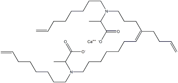 Bis[2-[di(7-octenyl)amino]propanoic acid]calcium salt 结构式