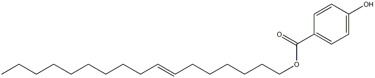 4-Hydroxybenzoic acid 7-heptadecenyl ester 结构式