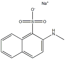 2-Methylamino-1-naphthalenesulfonic acid sodium salt 结构式