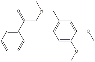 1-[(3,4-Dimethoxybenzyl)(methyl)amino]-2-phenylethanone 结构式