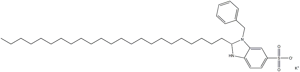 1-Benzyl-2,3-dihydro-2-tricosyl-1H-benzimidazole-6-sulfonic acid potassium salt 结构式