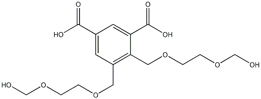 4,5-Bis(6-hydroxy-2,5-dioxahexan-1-yl)isophthalic acid 结构式