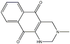 3-Methyl-1,2,3,4-tetrahydrobenzo[g]quinazoline-5,10-dione 结构式