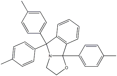 2,3,5,9b-Tetrahydro-5,5,9b-tris(4-methylphenyl)oxazolo[2,3-a]isoindole 结构式