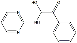 2-[[2-Phenyl-1-hydroxy-2-oxoethyl]amino]pyrimidine 结构式