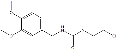 1-(2-Chloroethyl)-3-(3,4-dimethoxybenzyl)urea 结构式