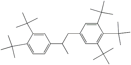 1-(3,4,5-Tri-tert-butylphenyl)-2-(3,4-di-tert-butylphenyl)propane 结构式