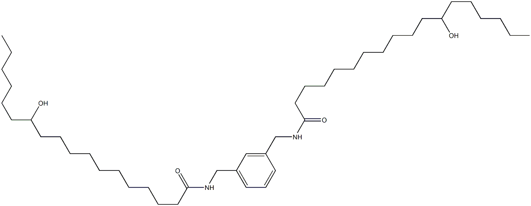 N,N'-(1,3-Phenylenebismethylene)bis(12-hydroxystearamide) 结构式