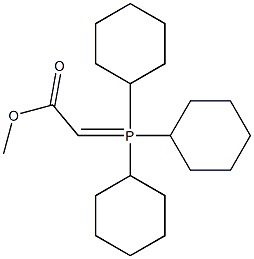 Tricyclohexyl(methoxycarbonylmethylene)phosphorane 结构式