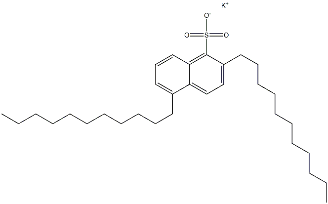 2,5-Diundecyl-1-naphthalenesulfonic acid potassium salt 结构式