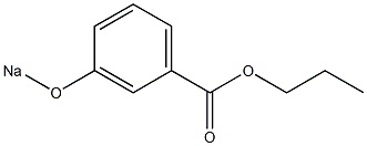 3-(Sodiooxy)benzoic acid propyl ester 结构式