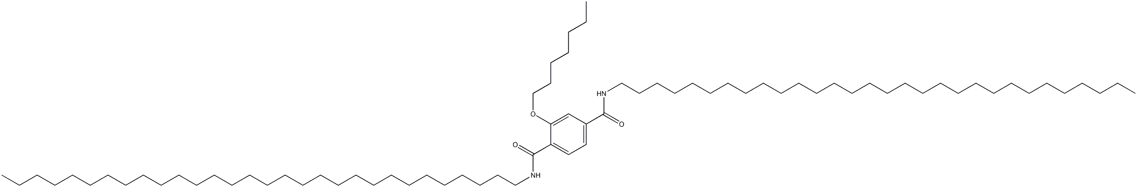 2-(Heptyloxy)-N,N'-ditriacontylterephthalamide 结构式