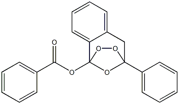 4,5-Dihydro-1,4-epoxy-4-phenyl-1H-2,3-benzodioxepin-1-ol benzoate 结构式