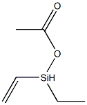 Acetic acid (ethenylethylsilyl) ester 结构式