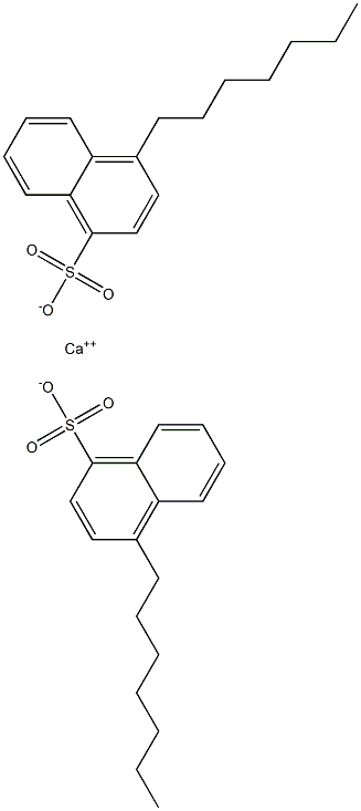 Bis(4-heptyl-1-naphthalenesulfonic acid)calcium salt 结构式