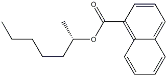 (+)-1-Naphthoic acid [(S)-1-methylhexyl] ester 结构式