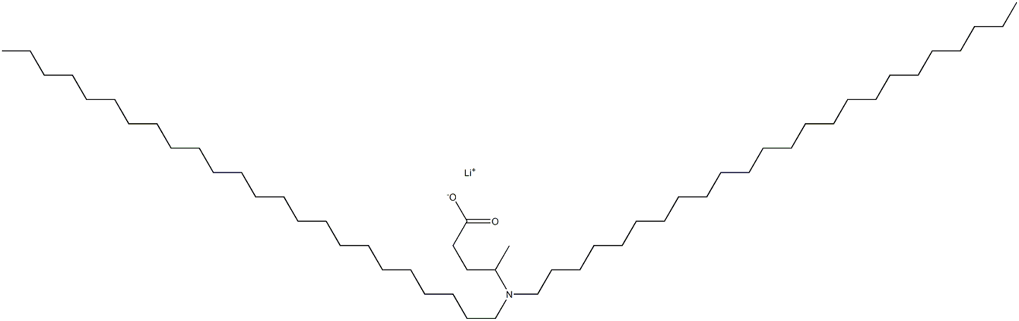 4-(Ditetracosylamino)valeric acid lithium salt 结构式