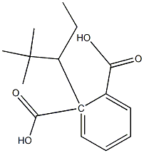 (-)-Phthalic acid hydrogen 1-[(R)-2,2-dimethylpentan-3-yl] ester 结构式