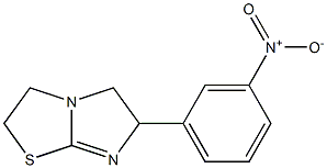 2,3,5,6-Tetrahydro-6-(3-nitrophenyl)imidazo[2,1-b]thiazole 结构式