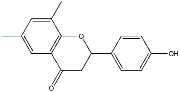 2-(4-Hydroxyphenyl)-6,8-dimethylchroman-4-one 结构式