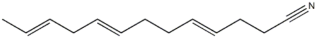 4,8,11-Tridecatrienenitrile 结构式