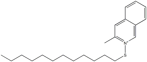 2-Dodecylthio-3-methylisoquinolinium 结构式