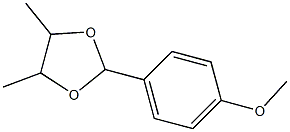 2-(4-Methoxyphenyl)-4,5-dimethyl-1,3-dioxolane 结构式