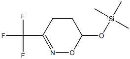 3-(Trifluoromethyl)-6-(trimethylsiloxy)-5,6-dihydro-4H-1,2-oxazine 结构式