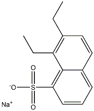 7,8-Diethyl-1-naphthalenesulfonic acid sodium salt 结构式