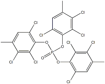 Phosphoric acid tris(2,3,6-trichloro-4-methylphenyl) ester 结构式