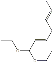 2,5-Heptadienal diethyl acetal 结构式
