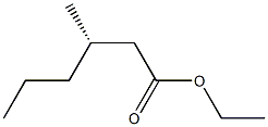 [S,(-)]-3-Methylhexanoic acid ethyl ester 结构式