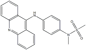 9-[4-[Methylsulfonyl(methyl)amino]anilino]acridine 结构式