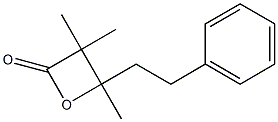 3,3,4-Trimethyl-4-(2-phenylethyl)oxetan-2-one 结构式