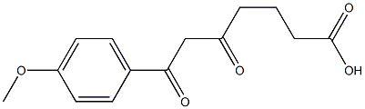 7-(4-Methoxyphenyl)-5,7-dioxoheptanoic acid 结构式