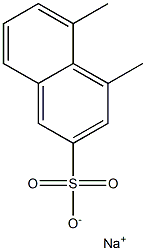 4,5-Dimethyl-2-naphthalenesulfonic acid sodium salt 结构式