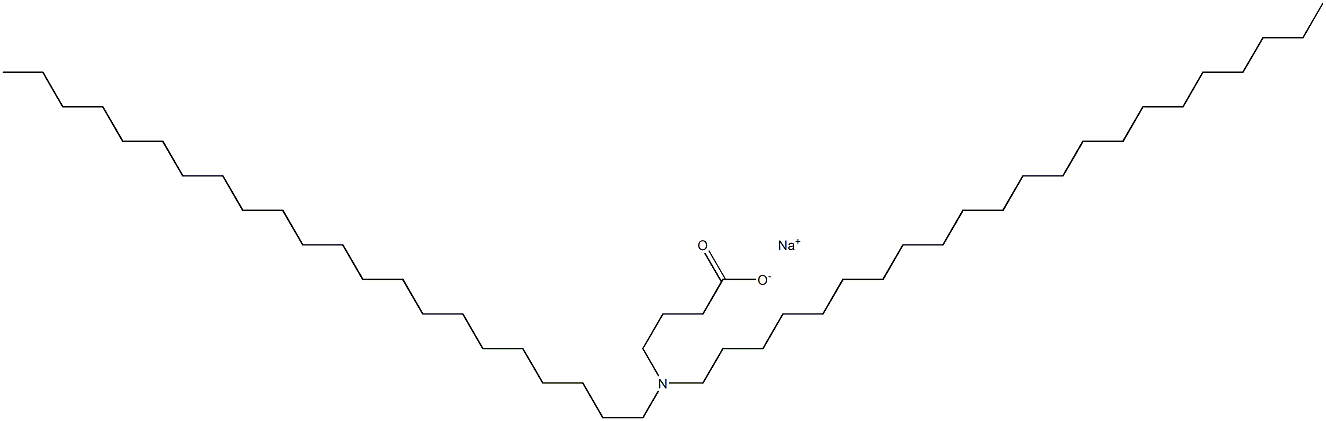 4-(Didocosylamino)butyric acid sodium salt 结构式